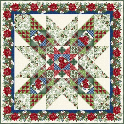 Quilt Kit Winter Blooms Quilt Kit By In The Beginning Etsy