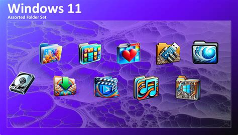 Windows11AssortedFolder Icons by Num1deluxe on DeviantArt