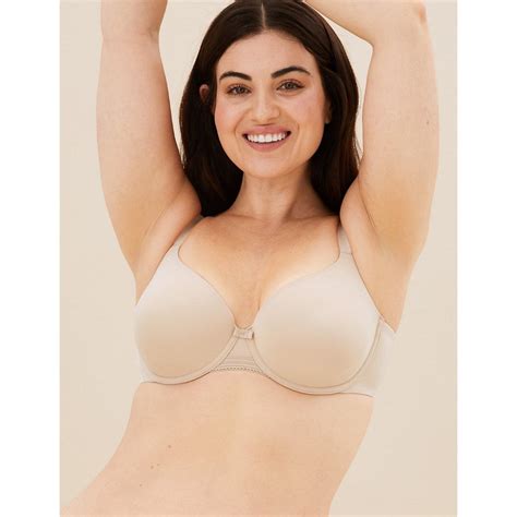 Buy Marks Spencer Padded Full Cup T Shirt Bra Nude Online
