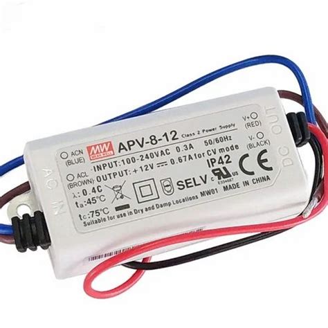 Mean Well 12vx0 6a Constant Voltage Drivers APV 8 12 IP42 At Rs 450 76