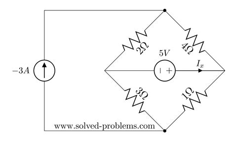 Superposition Method Circuit With Two Sources Solved Problems