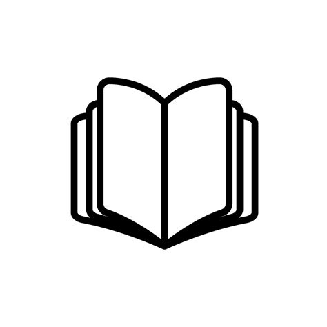 book sign symbol vector  vector art  vecteezy