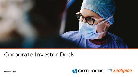 Healthcare Investor Presentations And Pitch Decks Slidebook