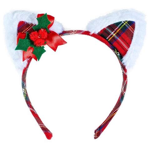 Christmas Cat Headband Liked On Polyvore Featuring Accessories