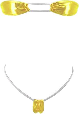 Amazon SHERRYLO Teardrop Micro Bikini Mini Thong Bottom Adjustable Triangle Top Swimsuit