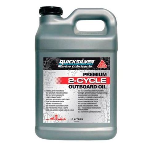 Aceite Motor 2 Tiempos Quicksilver 10 Litros Premium TC W3