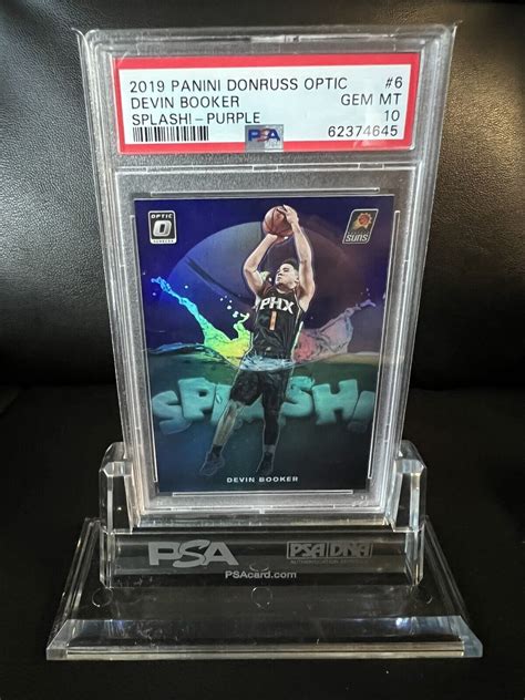 2019 Donruss Optic NBA Devin Booker Purple Prizm Splash Phoenix Suns