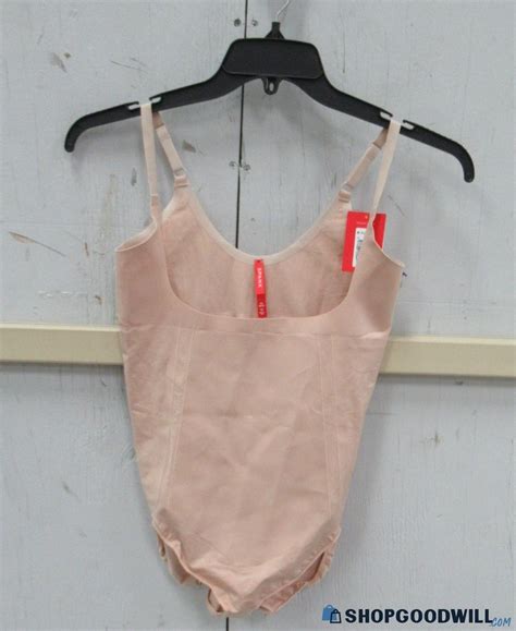 New Spanx Open Bust Bodysuit In Soft Nude Women S Size 1x Fs59e ShopGoodwill