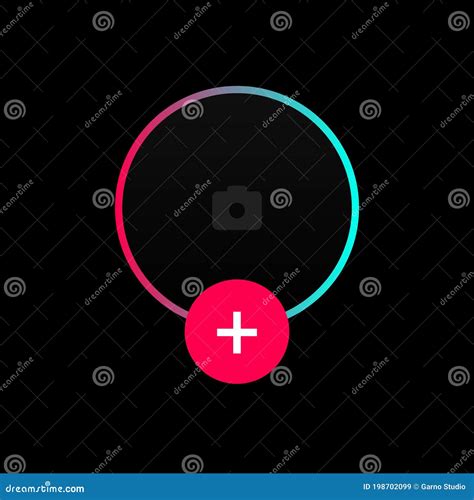 Tiktok Avatar Profile Frame Icon Of Tiktok. Vector Illustration | CartoonDealer.com #236254184