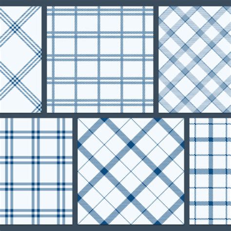 Blue Gingham Patterns V2 MasterBundles