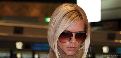 Victoria Beckham Blonde Bob Hairstyle Super WAGS Hottest Wives And Girlfriends Of High