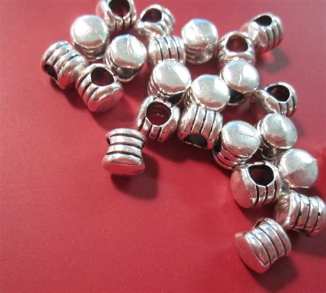 Antique Silver Metal Spacer Beads Rope Design 4x6mm Bali Style Etsy