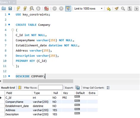 Mysql Create Table Example Primary Key Cabinets Matttroy