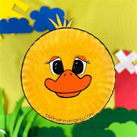 Paper Plate Duck Craft for Preschoolers