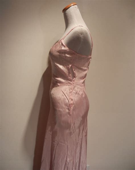 Vintage Pink Rayon Satin Slip Tea Or Full Length C 1930 Etsy