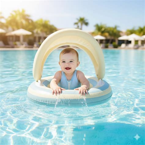 Boia Para Piscina Para Bebe - Boia Infantil Inflável para Criança Bebê de Piscina Bote com Fralda e ...