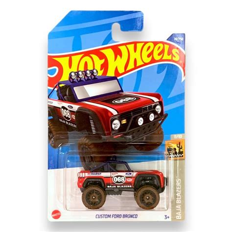 Miniatura Caminhonete Hot Wheels Custom Ford Bronco Baja Blazers Shopee Brasil