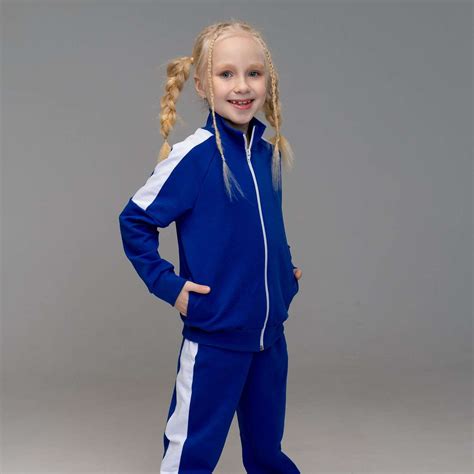 Костюм спортивный Looklie цвет синий страна производства Россия ...