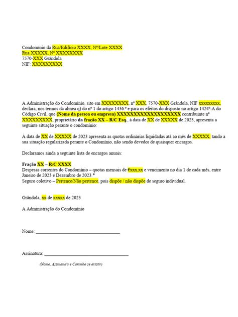 Minuta Declaracao De Nao Divida Pdf