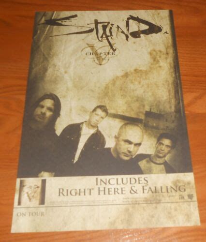 Staind Chapter V Poster Original 2005 Promo 17x11 Ebay