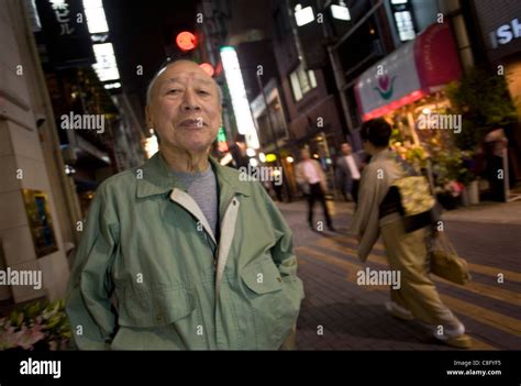 Porn Star Shigeo Tokuda 77 Poses For A Photo In In An Entertainment District Of Central Tokyo
