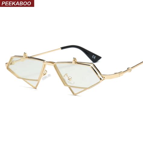 Aliexpress.com : Buy Peekaboo triangle glasses decoration for women vintage 2019 flip up ...