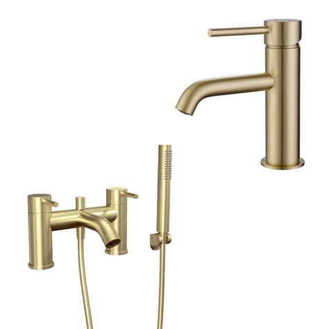 Brushed Brass Bath Shower And Tap Pack Arissa Better Bathrooms