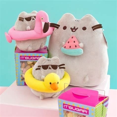 pin  lisa marie calabrese  pastelslighter colors pusheen plush