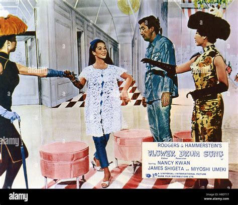 Flower Drum Song Center Fromleft Nancy Kwan Jack Soo 1961 Stock