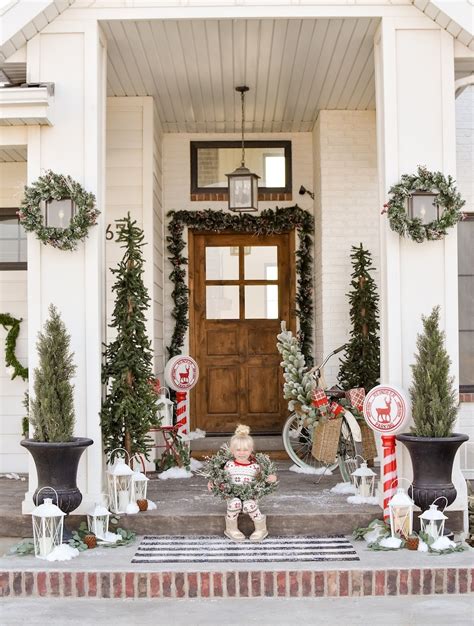 Decorating Front Porch For Christmas Pictures Shelly Lighting