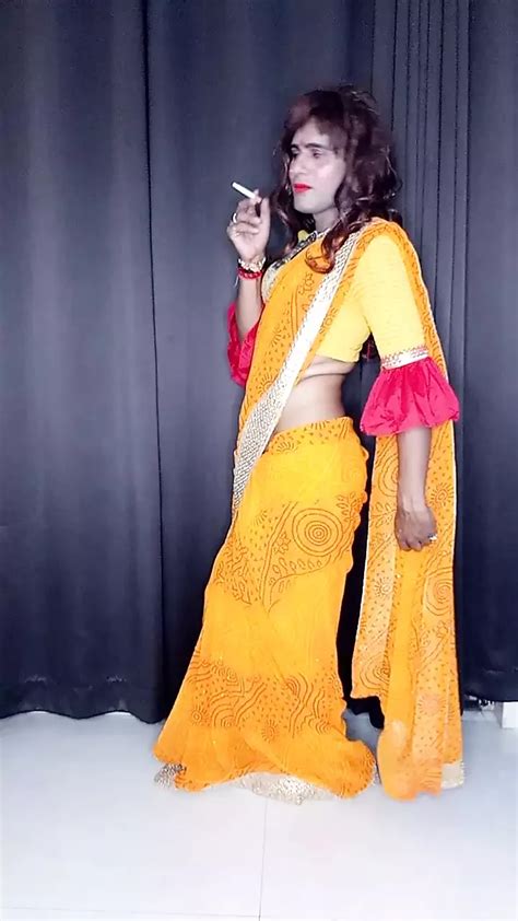 My Hot Yellow Saree And Sexy Satin Bra Panty And Peticot Gay Anal Anal