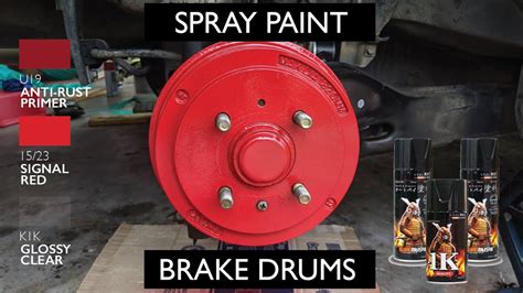 Cara Spray Brek Drum Belakang Kereta Hanya Menggunakan SPRAY PAINT