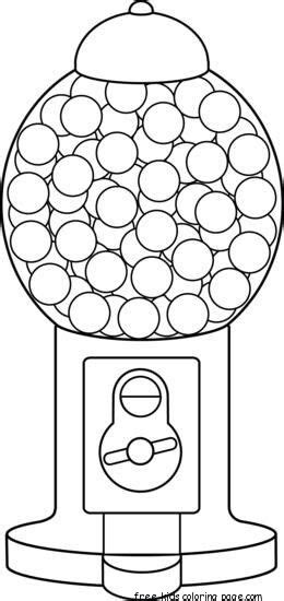 Print Out Gumball Machine Coloring Page For Kidsfree Printable Coloring