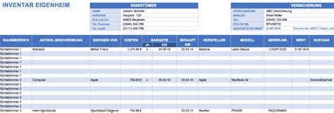 Excel Inventur Vorlage Inventur Vorlage Für Office Zum Ausdrucken