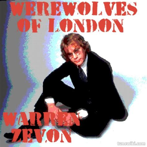 Warren Zevon Werewolves Of London Warren Zevon Lyric Art Warren