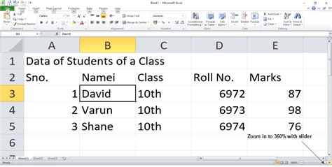 Zoom IN/OUT in Excel 2010 - Computer Notes