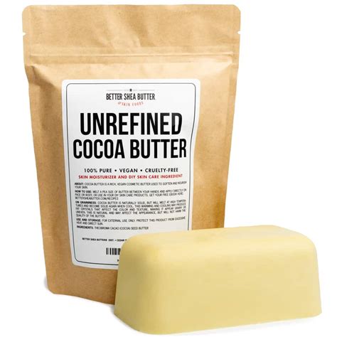 Organic Cocoa Butter - Raw, Pure & Unrefined | Better Shea Butter