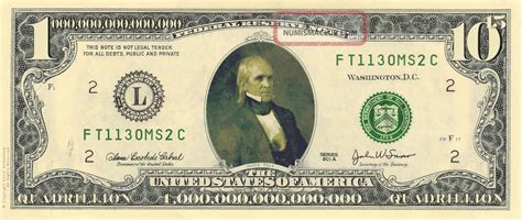 Quadrillion Dollar Bills Bask In The Glory Of Fabulous Riches