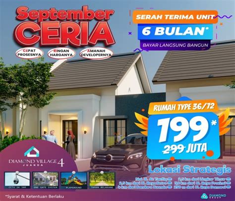 Perumahan Di Damarsi Sidoarjo 199 Juta Diamond Village Juanda 4 Rumah