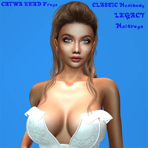 Second Life Marketplace Shape Catwa Head Freyaclassic Meshbodylegacymaitreya