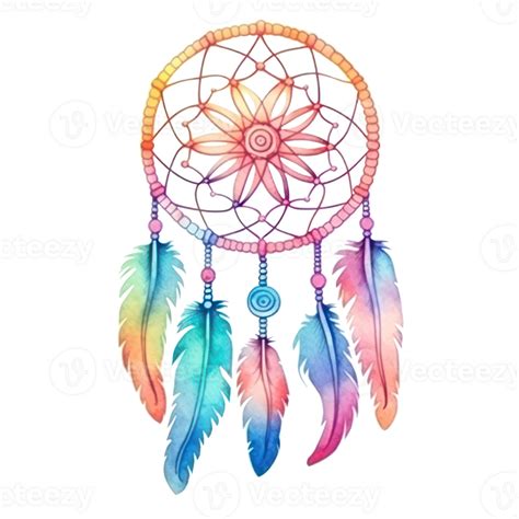 Watercolor Dream Catcher Isolated 26991911 Png