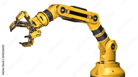 Robotic Arm Yellow Mechanical Hand Industrial Robot Manipulator