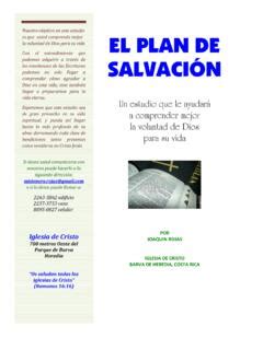 EL PLAN DE SALVACIÓN Iglesia de Cristo el plan de salvaci 211 n