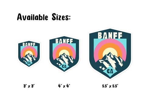 Banff Sticker Banff National Park Alberta Canada Vinyl Sticker
