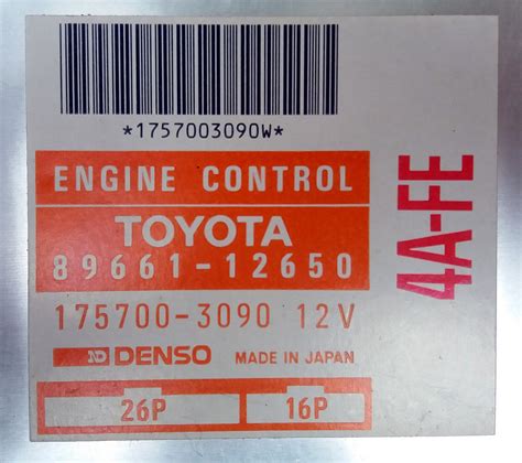 Toyota A Fe Ect Ecu Ecm Pcm Oem Jdm Used Partz For Less