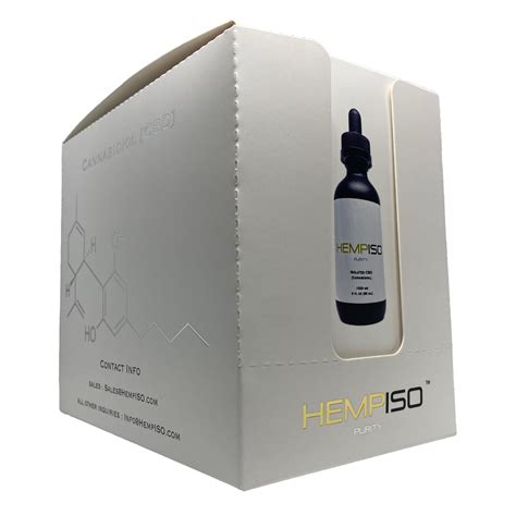 Mg Cbd Cannabidiol Isolate Tincture Pack Hempiso