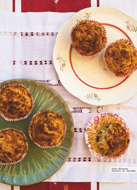 Muffins salados de jamón manzana y queso pecorino Receta de cocina