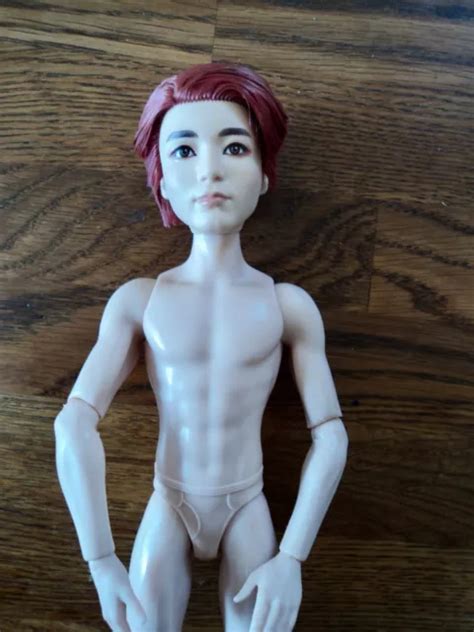 BARBIE NAKED KEN Type Asian Articulated K Pop Star Doll With Red Hair 9 00 PicClick UK