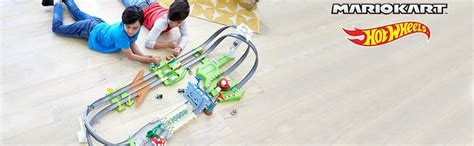 Amazon Hot Wheels Mario Kart Circuit Track Set Toy Vehicles Racing Playset Includes