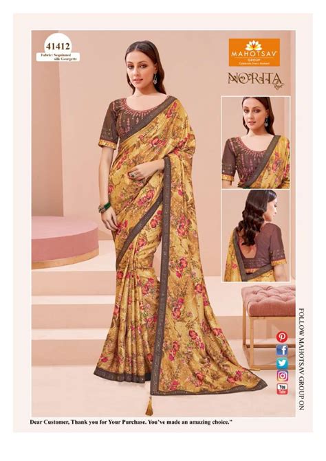 NORITA 41400 SERIES BY MAHOTSAV 41400 TO 41413 SERIES GEORGETTE